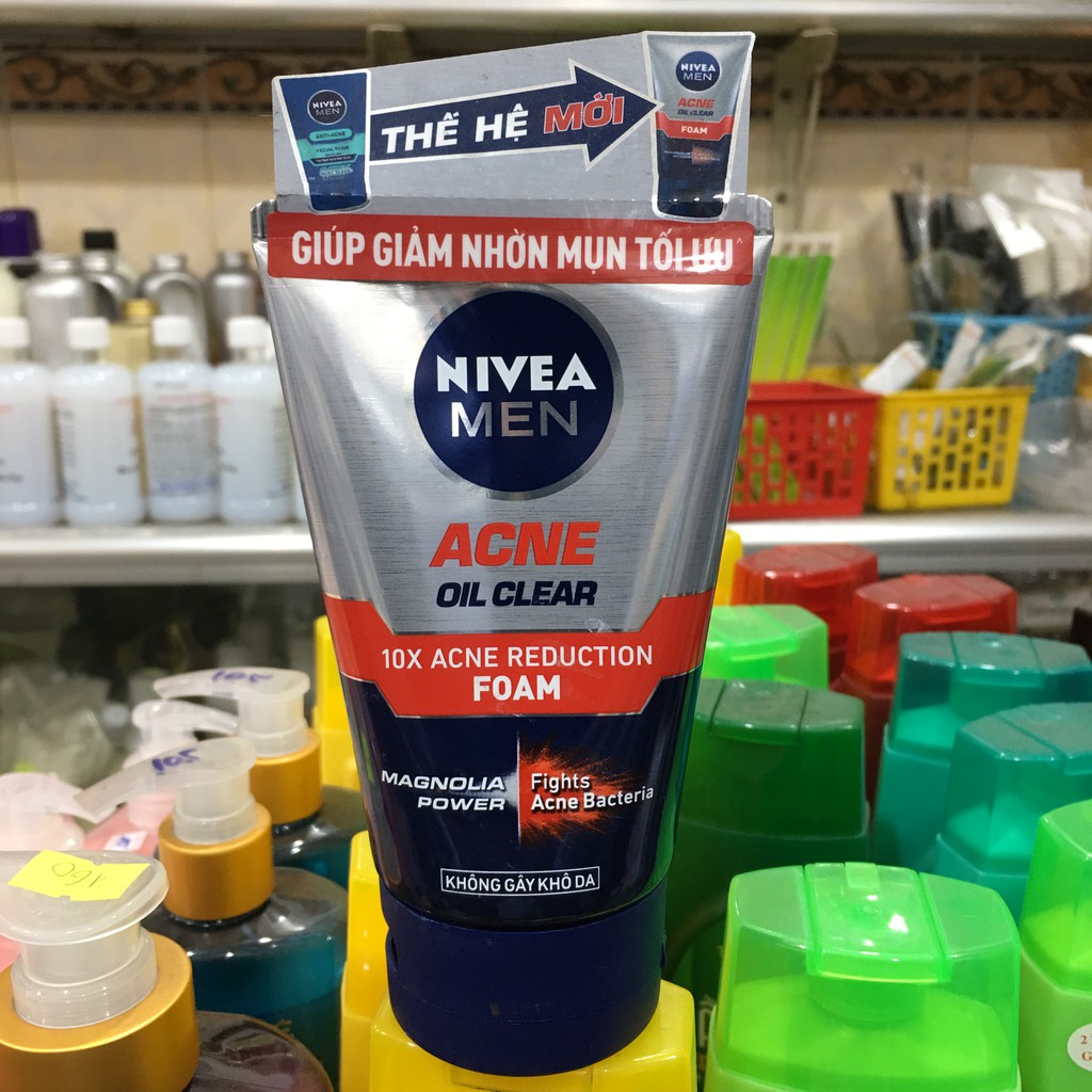 Sữa rửa mặt Nivea giúp giảm nhờn mụn tối ưu 100g