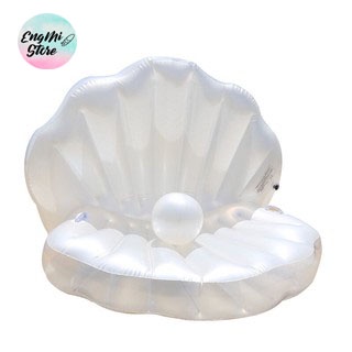 Phao Bơi Ngọc Trai Khổng Lồ Người Lớn Kèm Bơm + Phao Mini