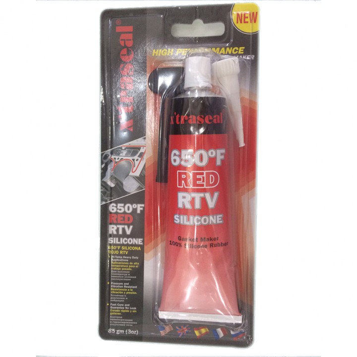 Keo tạo gioăng chịu nhiệt X’traseal 650F RED RTV Silicone 32gr/85gr/300gr xuất xứ Malaysia