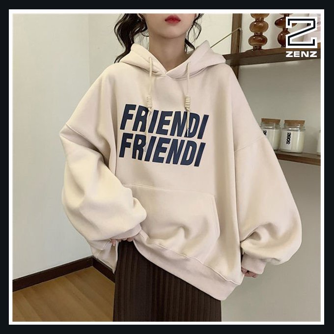 Áo Hoodie Nữ Form Rộng [FREESHIP] Áo Hoodie FRIENDI Nỉ Dày Dặn Cotton Mềm Mịn 2021 | BigBuy360 - bigbuy360.vn