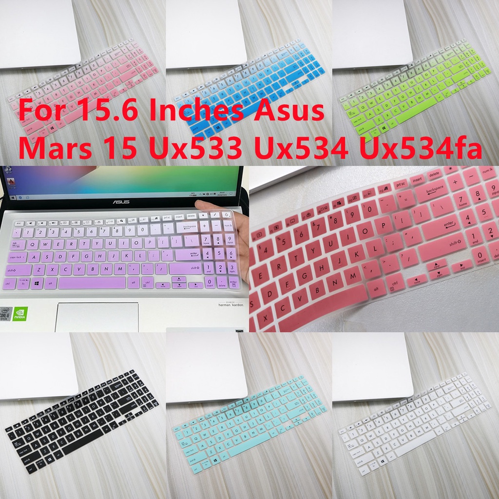 Miếng Dán Bàn Phím Chất Liệu Silicone Siêu Mỏng Cho Asus Mars 15 Ux563fd S531 S532 S532fl 15.6 Inch