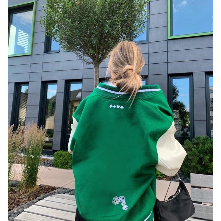 ÁO BOMBER - ÁO BÓNG CHÀY TAY DA UNISEX MẪU HOT 2021