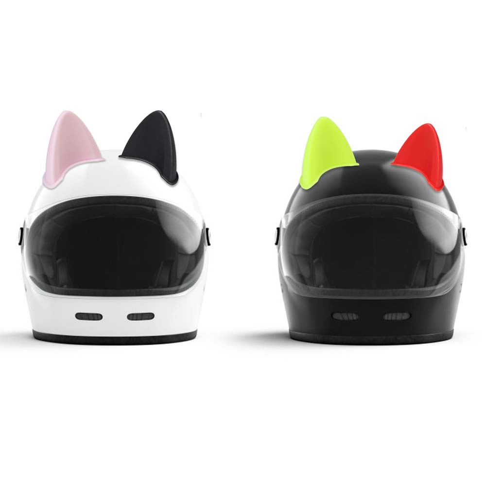 Bộ 2 Miếng Dán Hình Tai Mèo Trang Trí Mũ Bảo Hiểm Bằng Tpu Nhiều Màu Dễ Thương