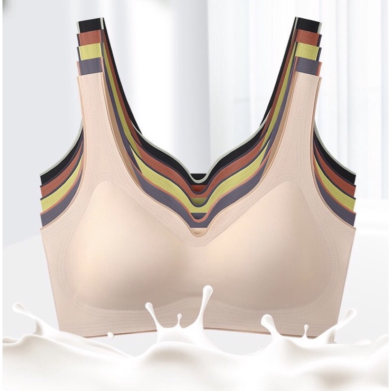 Áo Bra Nữ Su Lụa Lạnh Không Đường May Siêu Quyến Rũ 2025