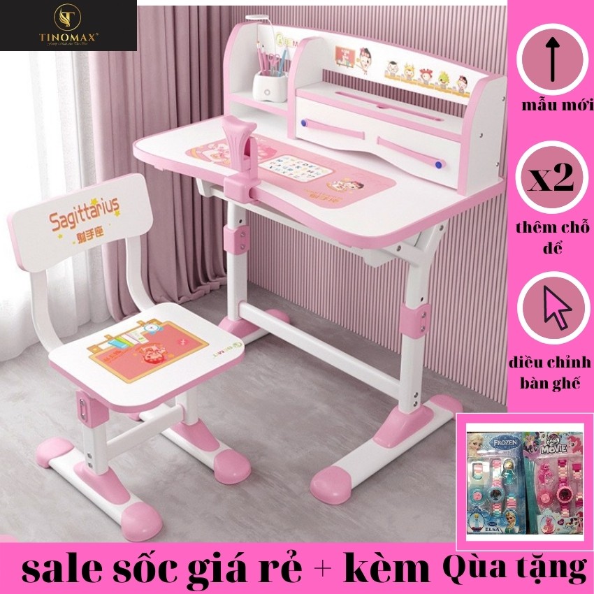 (Mẫu mới) Bàn học sinh thông minh tinomax M01 chống gù chống cận dành cho  trẻ em,tặng kèm đèn led