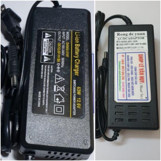 Sạc 12.6v - 3A & 5A ( moi 100% )
