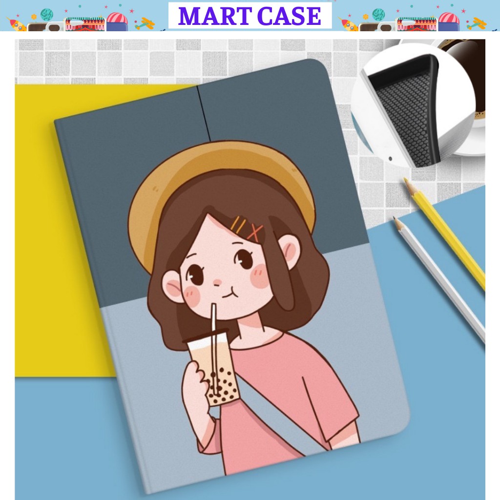 Ốp ipad hình bé cute ốp ipad Air 4/Air 3/ipad 10.2 gen 7/8/Pro 9.7/10.5/Air 2/Air1/2017/2018...MART CASE