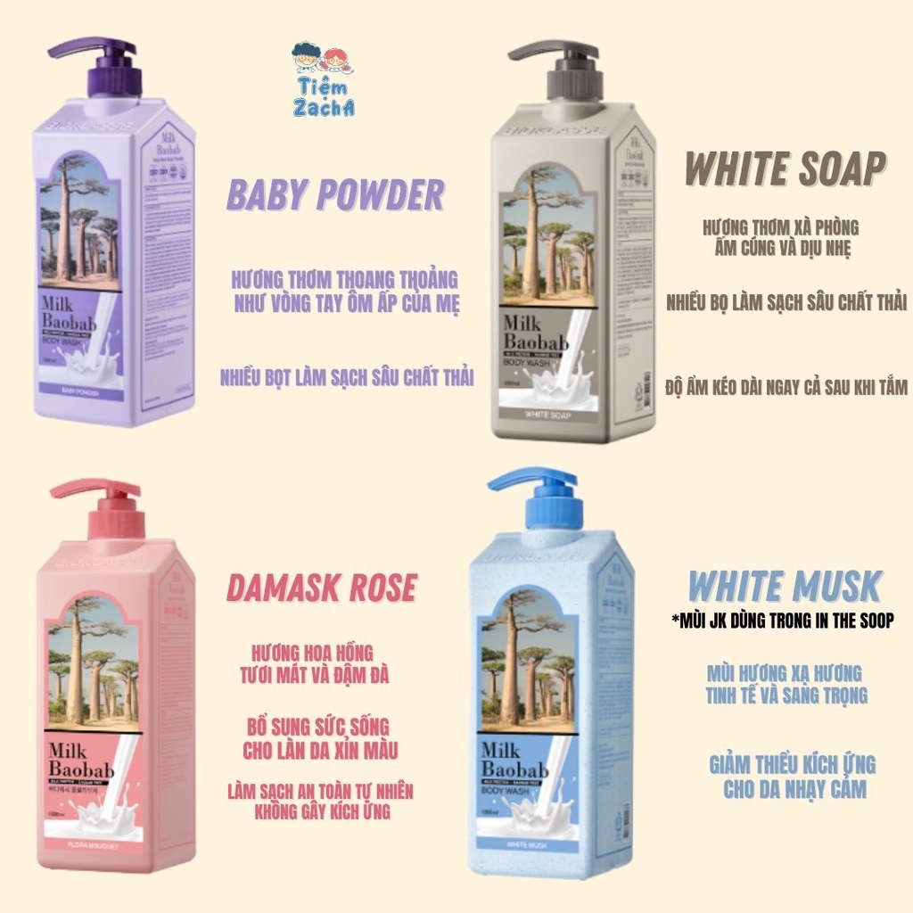 MILK BAOBAB SỮA TẮM CHEAP MOMENT JUNGKOOK #madeinKorea