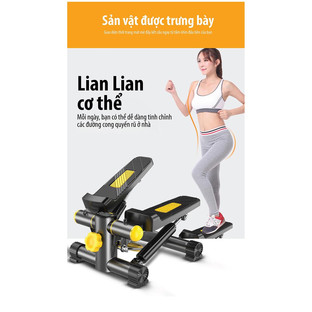 CHAIR - Máy Chạy Bộ Tại Chỗ - MINI Stepper YELLOW mẫu hót 2021