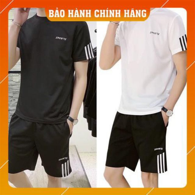 ⚡️Mặc Là SANG⚡️ Bộ Thể Thao Nam phối sọc nhiều màu vải thun lưới mè thoáng mát, SÉT ĐỒ ÁO QUẦN ĐÙI LỮNG MẶC ( SPROT )