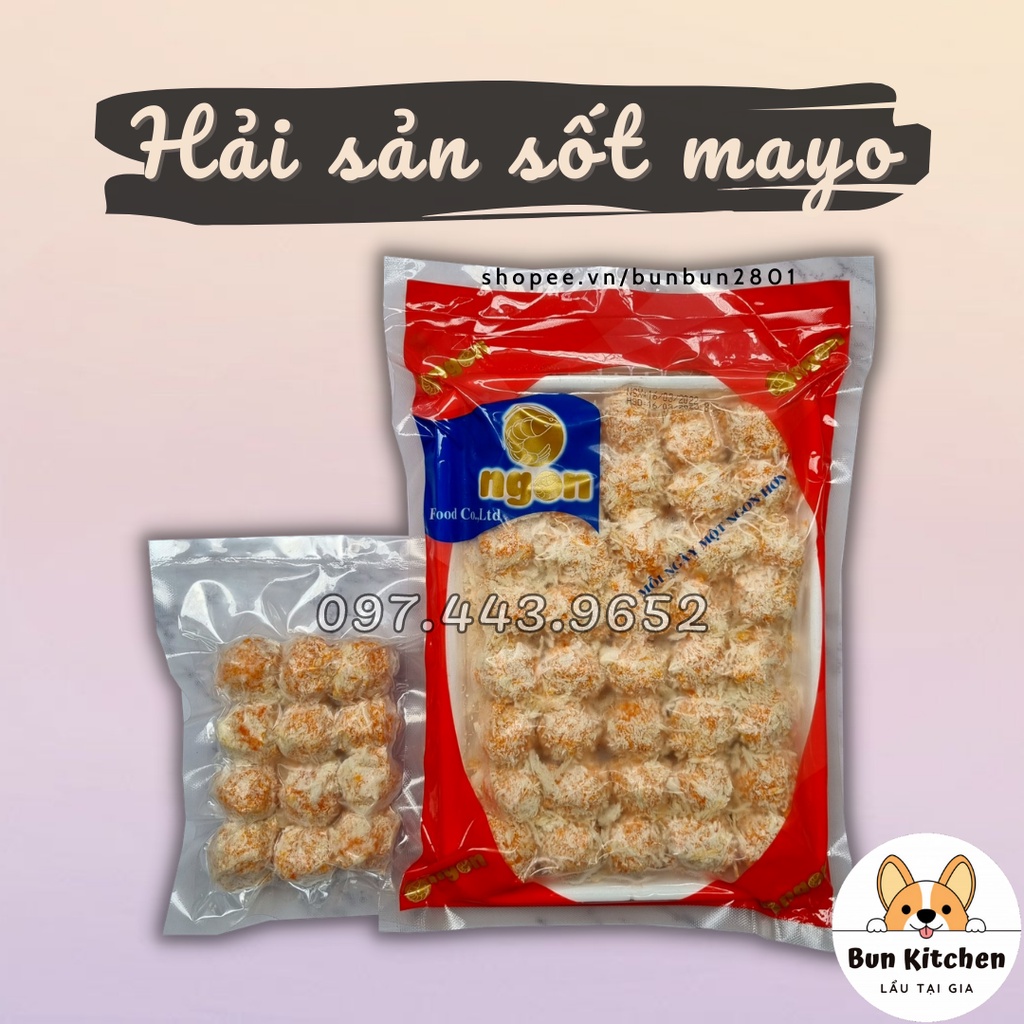 Viên hải sản sốt phô mai - sốt mayonnaise