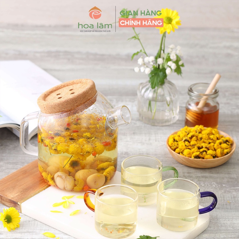 Trà hoa kim cúc Hoa Lâm sấy lạnh giữ nguyên hương vị thanh nhiệt 35/50 gr