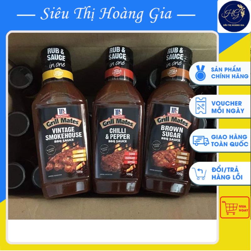 SỐT ƯỚP THỊT NƯỚNG BBQ GRILL MATES