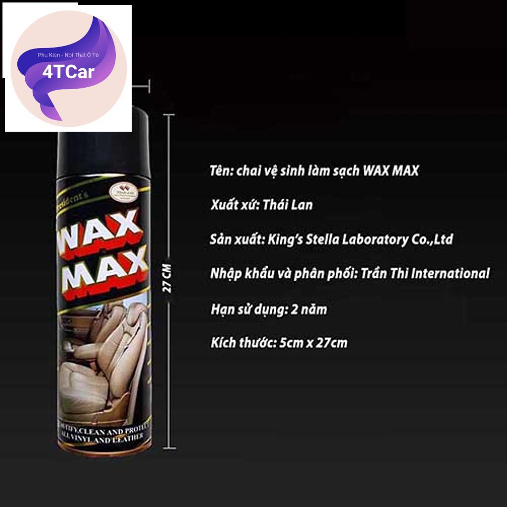 BÌNH XỊT BÓNG NỘI THẤT XE - TAPLO - GHẾ DA WAXMAX