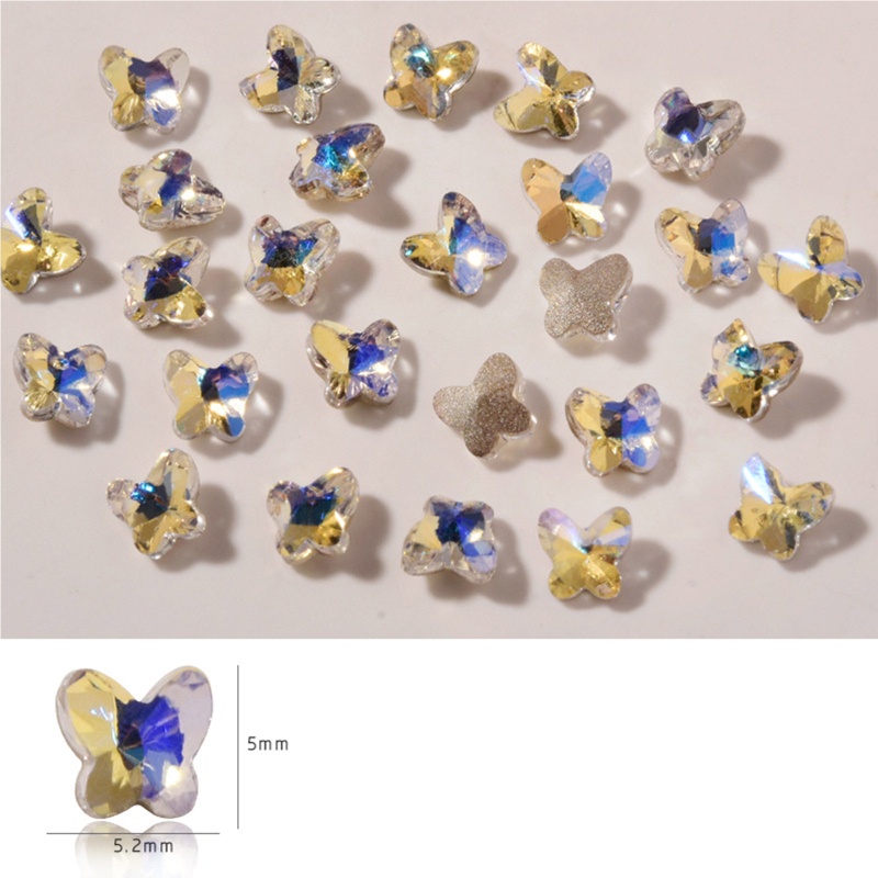 Set 10 Hạt Đá Pha Lê 3D Nhiều Màu Đính Móng Nghệ Thuật