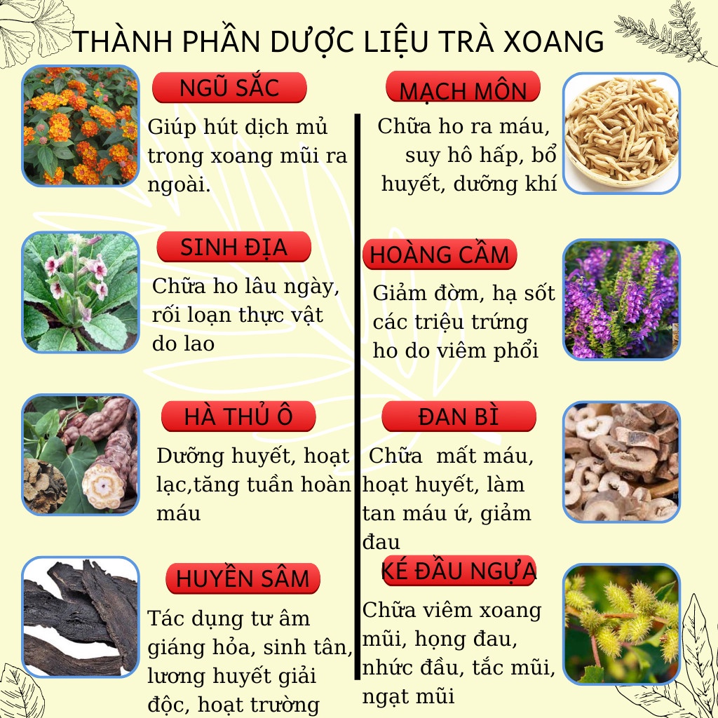 [Xoang mãn tính] Trà xoang mũi Calen giảm tình trạng dị ứng mũi,chảy nước mũi, sổ mũi, đau mũi, khó thở bịch 30 gói lọc
