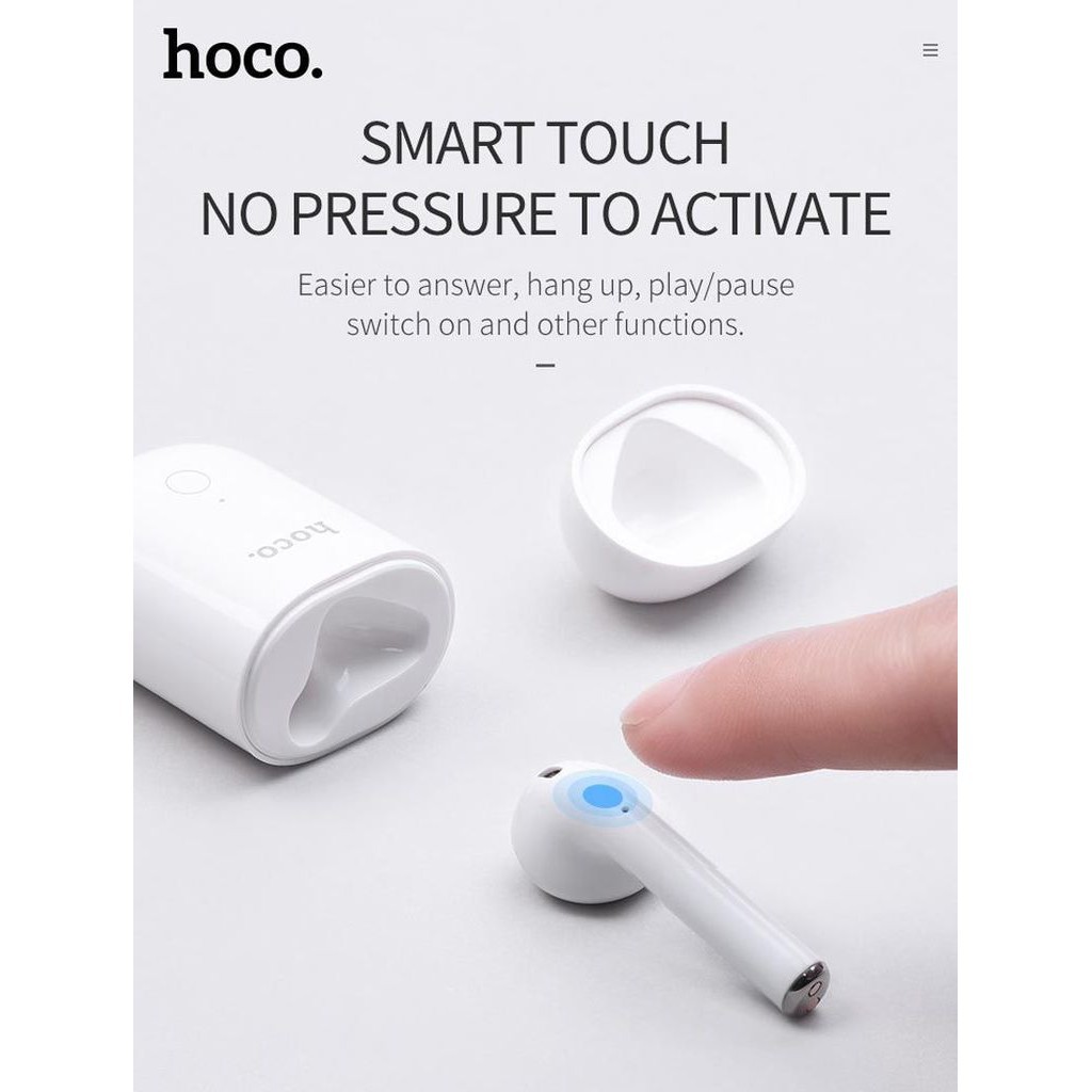 Tai Nghe Bluetooth Kiểu Dáng Airpods 2 💎CAO CẤP - SANG TRỌNG💎 Tai Nghe chính hãng Hoco ES39 - BH 1 năm