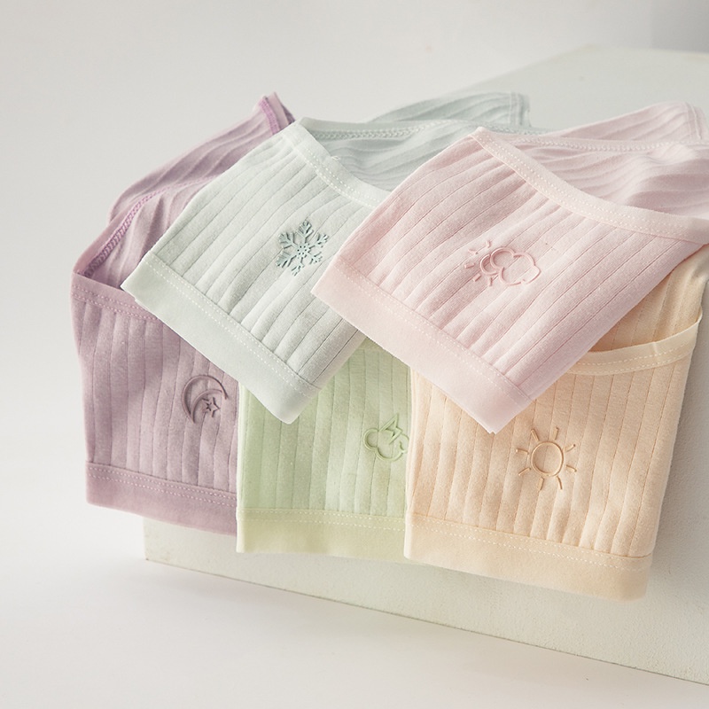 Bộ 1/5 Quần Lót Cotton Lưng Vừa Thoáng Khí Cho Nữ