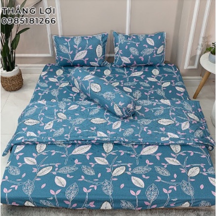 Drap Cotton 100% Thắng Lợi chính hãng Mẫu Lá Ngọc IN LOGO THẮNG LỢI vệ sinh dễ dàng.