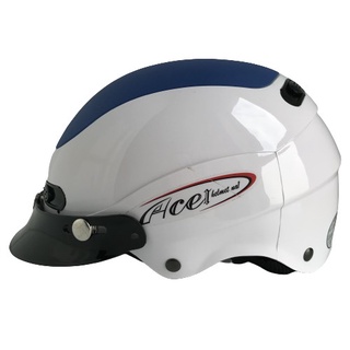 Mũ bảo hiểm GRS A102 (Trắng line xanh)