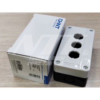 Hộp nút nhấn 3 lỗ phi 22 np2-b03 chint
