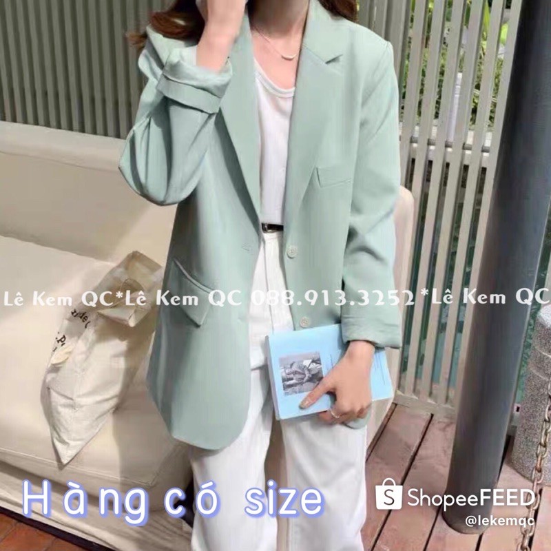 Áo Blazer ❤️ [ FREESHIP ] Áo Khoác Vest Hàng 2 Lớp QC Đủ Màu Có Size SM ( 38-65kg) Ảnh Thật Video Shop Tự Chụp ❤️