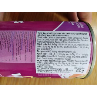 Pate lon Whiskas cho mèo 400g