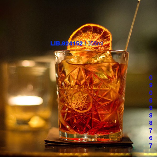 Ly thủy tinh cao cấp Libbey Hobstar Dof 355ml, dùng cho nhà hàng, quán cà phê (Nhập khẩu)