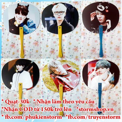 Quạt Thành viên BTS -combo 2 cây -60k