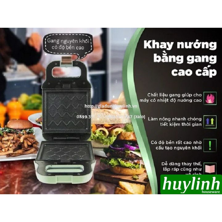 [Mã ELHAMS5 giảm 6% đơn 300K] Máy làm - nướng bánh Sandwich Perfect PF-833 - 600W