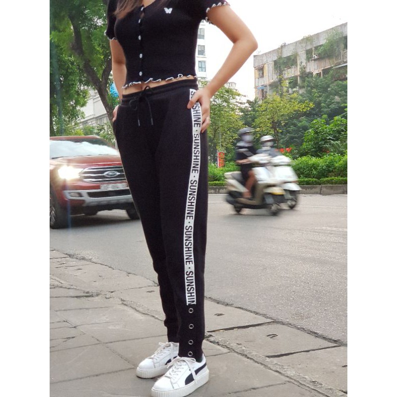 Quần dời thể thao nữ Winny nỉ da cá