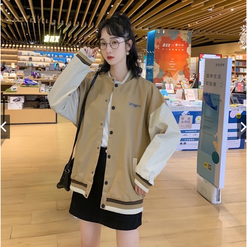 Áo Bomber Nam Nữ Unisex DAFTRUNK -MonlyShop785- Áo Khoác Bóng Chày Ulzzang - Chất Kaki Cúc Bấm - Trẻ Trung Năng Động