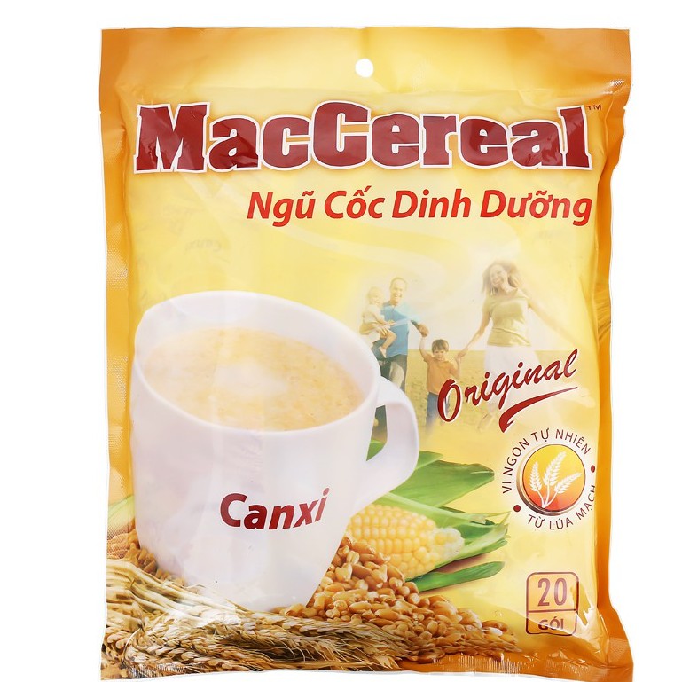 Bột ngũ cốc dinh dưỡng MacCereal 560g (túi 20 gói)