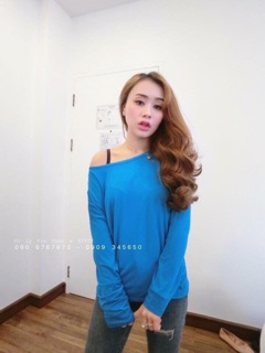 ÁO LỆCH VAI TAY DÀI 