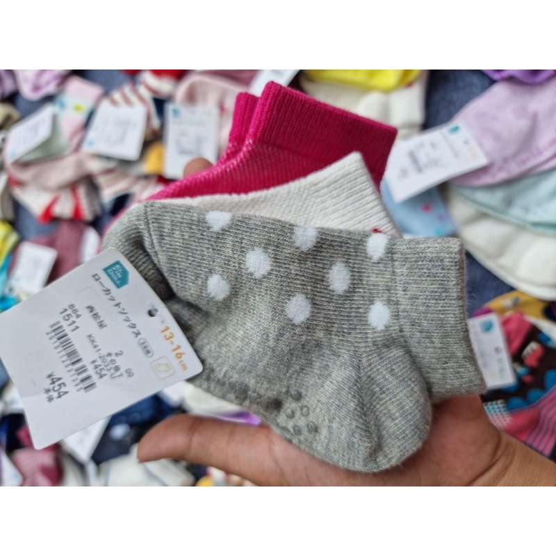 Set 3 đôi Tất trẻ em cổ ngắn xuất dư Nhật 13-16cm vớ cho bé trai, bé gái 1 2 3 4 tuổi - T3A