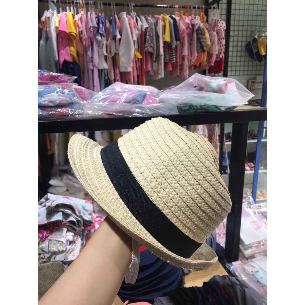 Mũ cói xuất dư HM cho bé