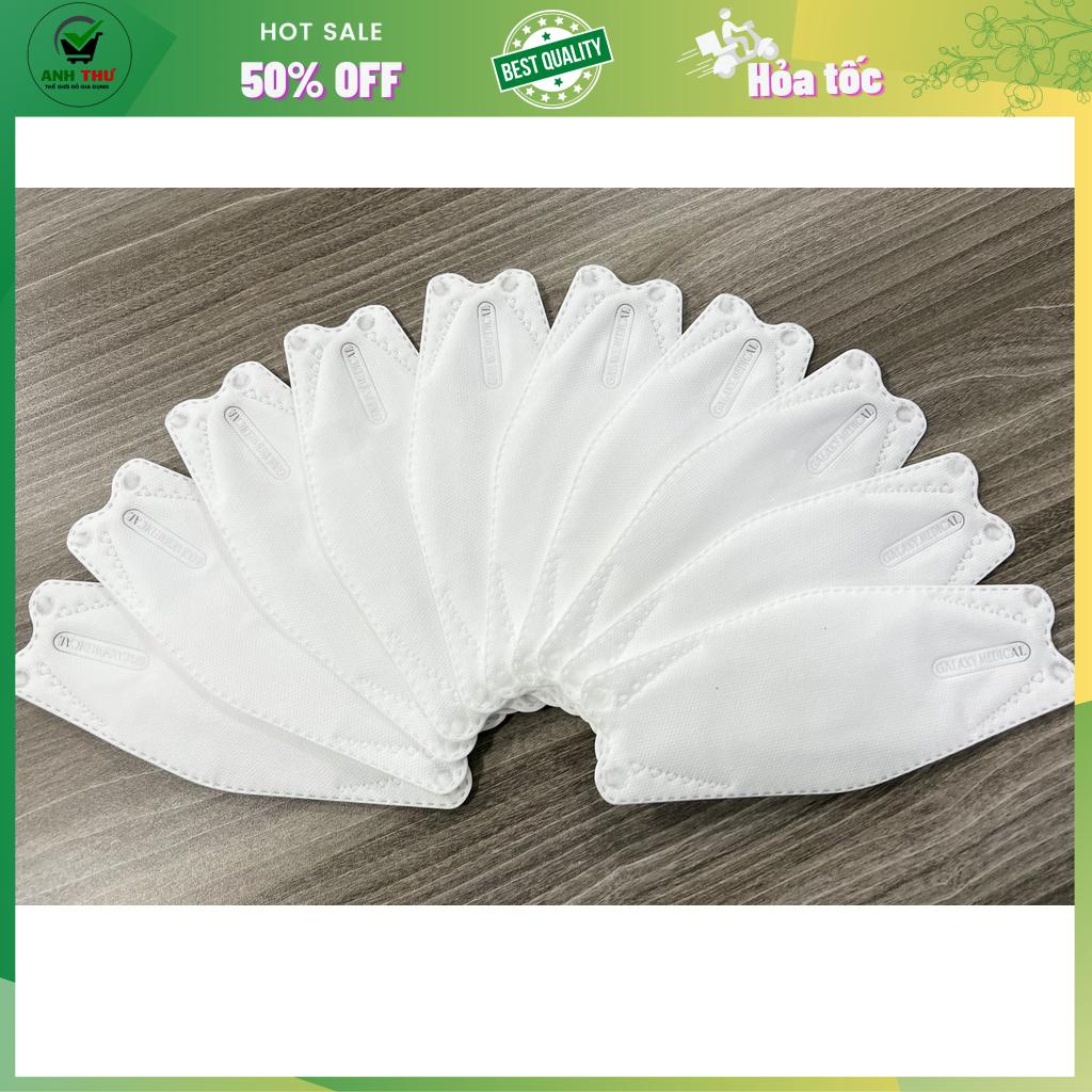Set 50 chiếc khẩu trang 4 lớp KF94 MASK 4D chống bụi mịn và kháng khuẩn cao cấp Hàn Quốc