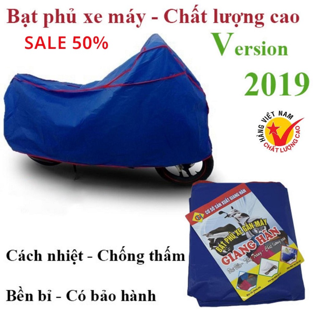 Bạt phủ xe máy SH-VARIO-AB ,trùm xe máy chất lượng tốt , vải dù phủ PU - PVC , CHỐNG THẤM TUYÊT ĐỐI - Bảo hành 3 tháng