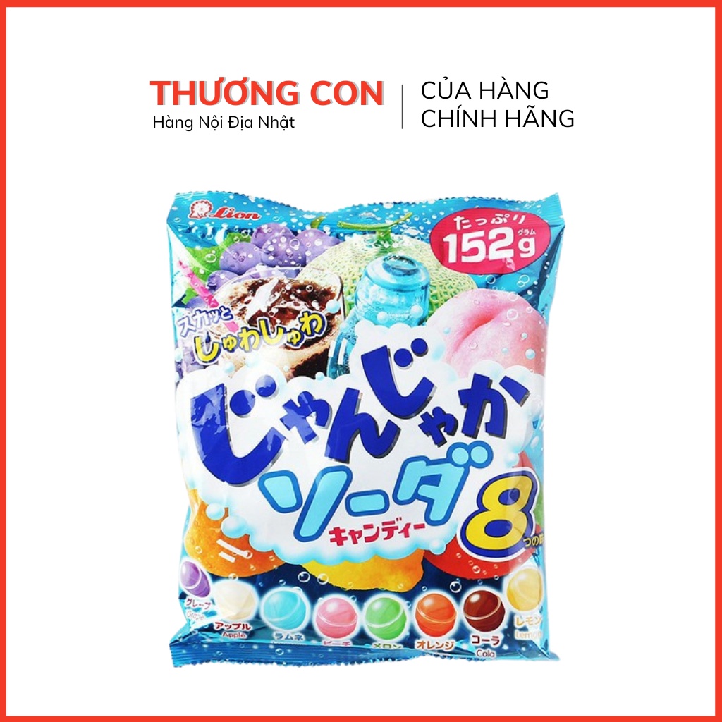 Kẹo soda trái cây Lion Junka 114gram [HSD 3/2025]