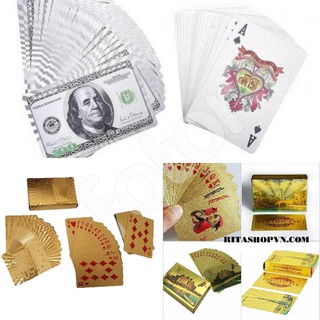 [GIÁ SỈ] BỘ BÀI EURO MẠ VÀNG - 100 ĐÔ MẠ BẠC - BÀI ẢO THUẬT [SALE]
