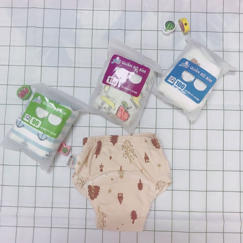 Bộ 10 Quần Tập Bỏ Bỉm Goodmama 6 Lớp Cho Bé 5-17Kg