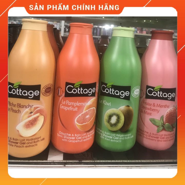 [hàng chính hãng]SỮA TẮM COTTAGE 750ML đủ màu đủ mùi -tắm mịn sáng da dưỡng  ẩm -liu hương lâu