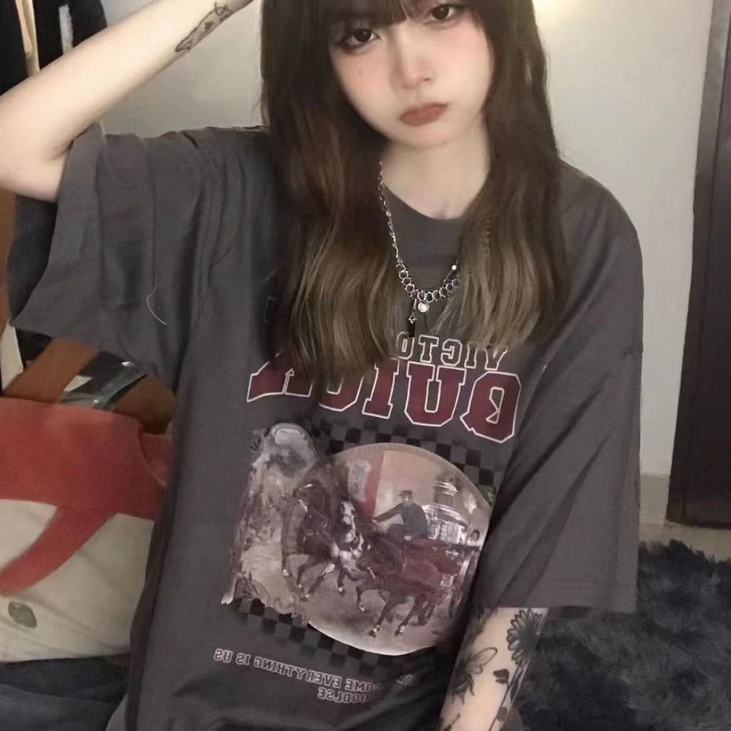 Áo Thun Ngắn Tay Họa Tiết Ca Rô Thời Trang Dành Cho Nữ