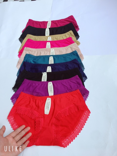 SET 10 QUẦN LOT VIỀN REN CHẤT COTTON SIÊU MÁT 9934 | WebRaoVat - webraovat.net.vn