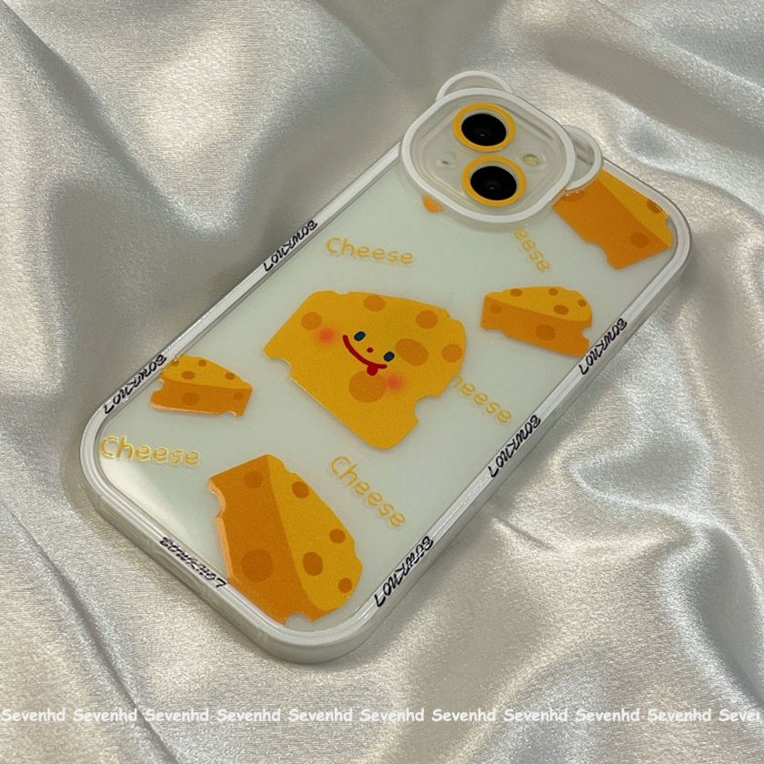 Ốp Điện Thoại Họa Tiết Tai Gấu / Phô Mai Cho iPhone 13 12 11 Pro Max Xs Max Xr X 7 8 6 6s Plus