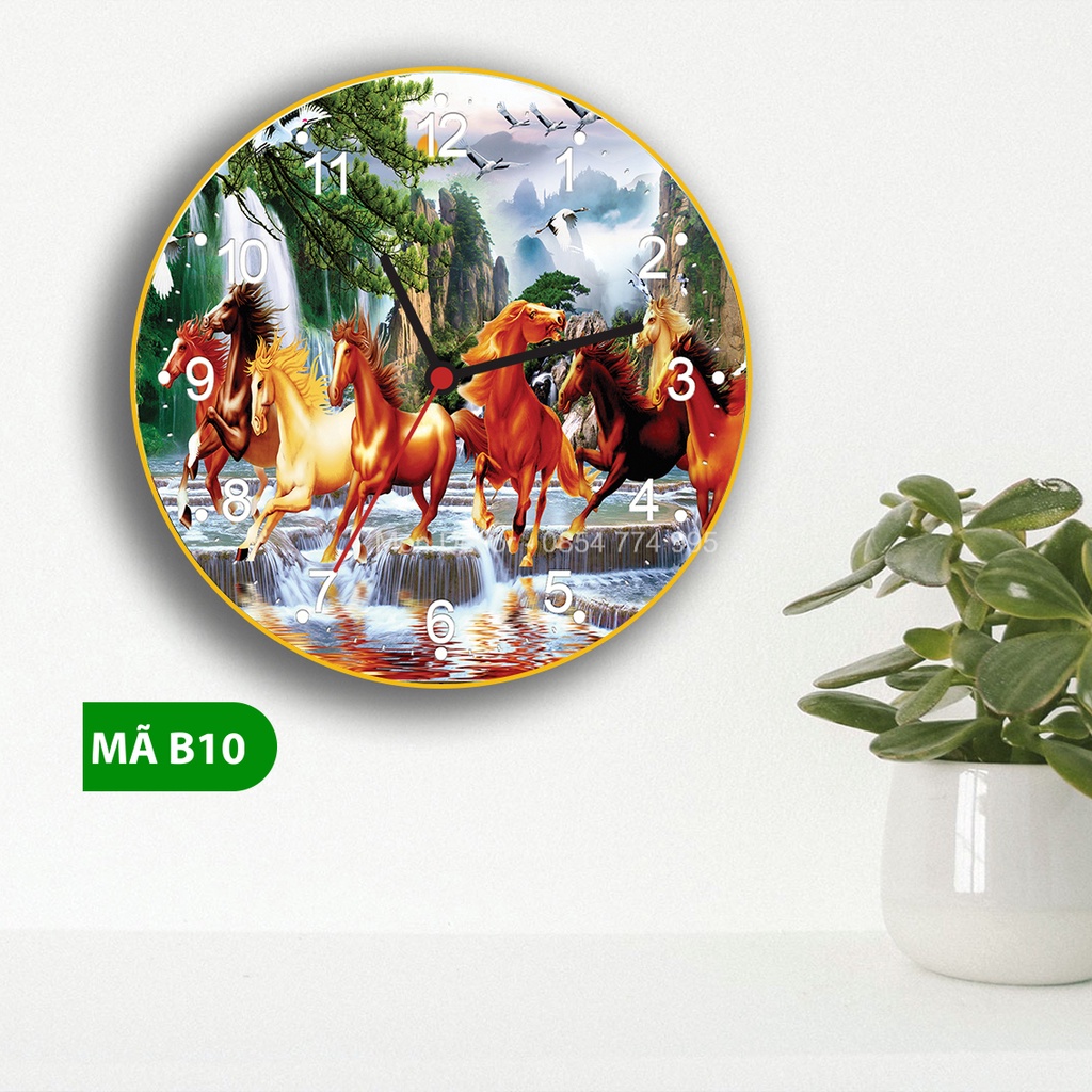 Đồng Hồ Treo Tường Kim Trôi Tráng Gương 3D Chất Lượng Cao Cấp các mẫu TẶNG KÈM PIN + MÓC TREO