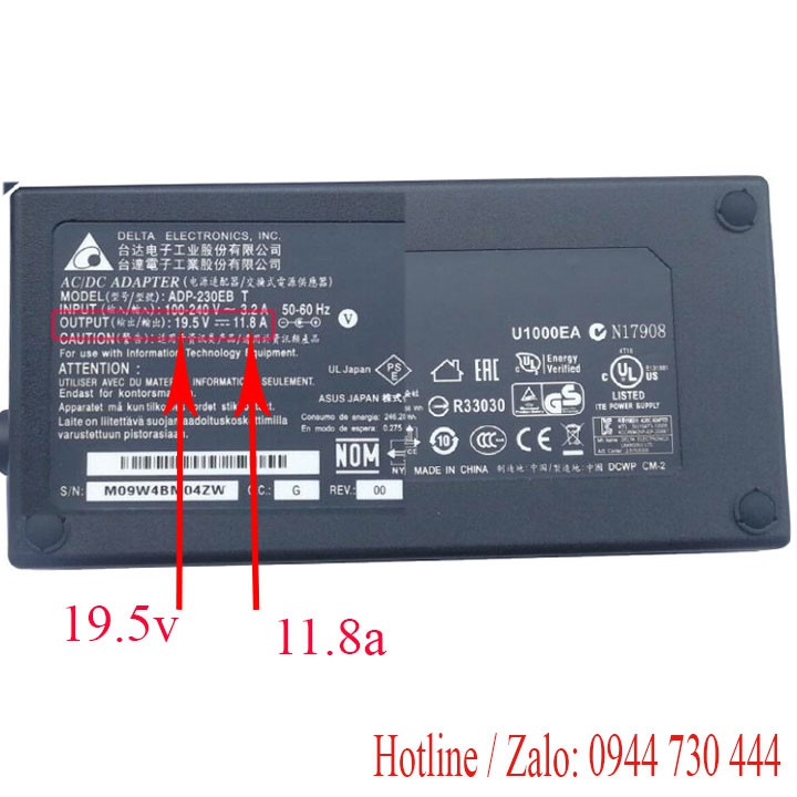 Nguồn sạc laptop 19v cho MSI GS66