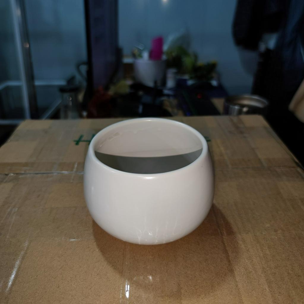 Chậu sứ tròn tráng men trông cây cảnh để bàn , trồng sen đá , xương rồng