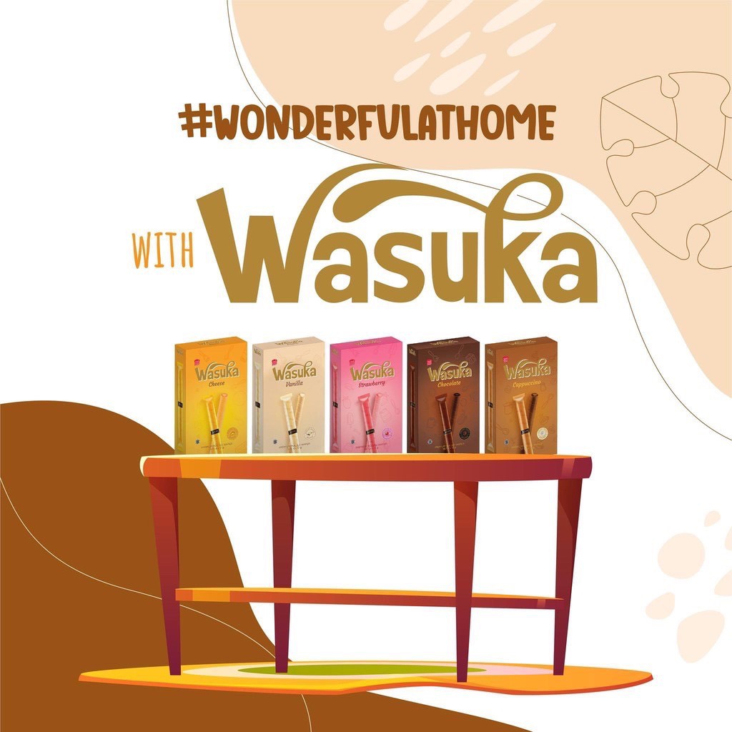 Bánh Quế Wasuka Hương Vani Hộp 20 Cây Nhập Từ Indonesia