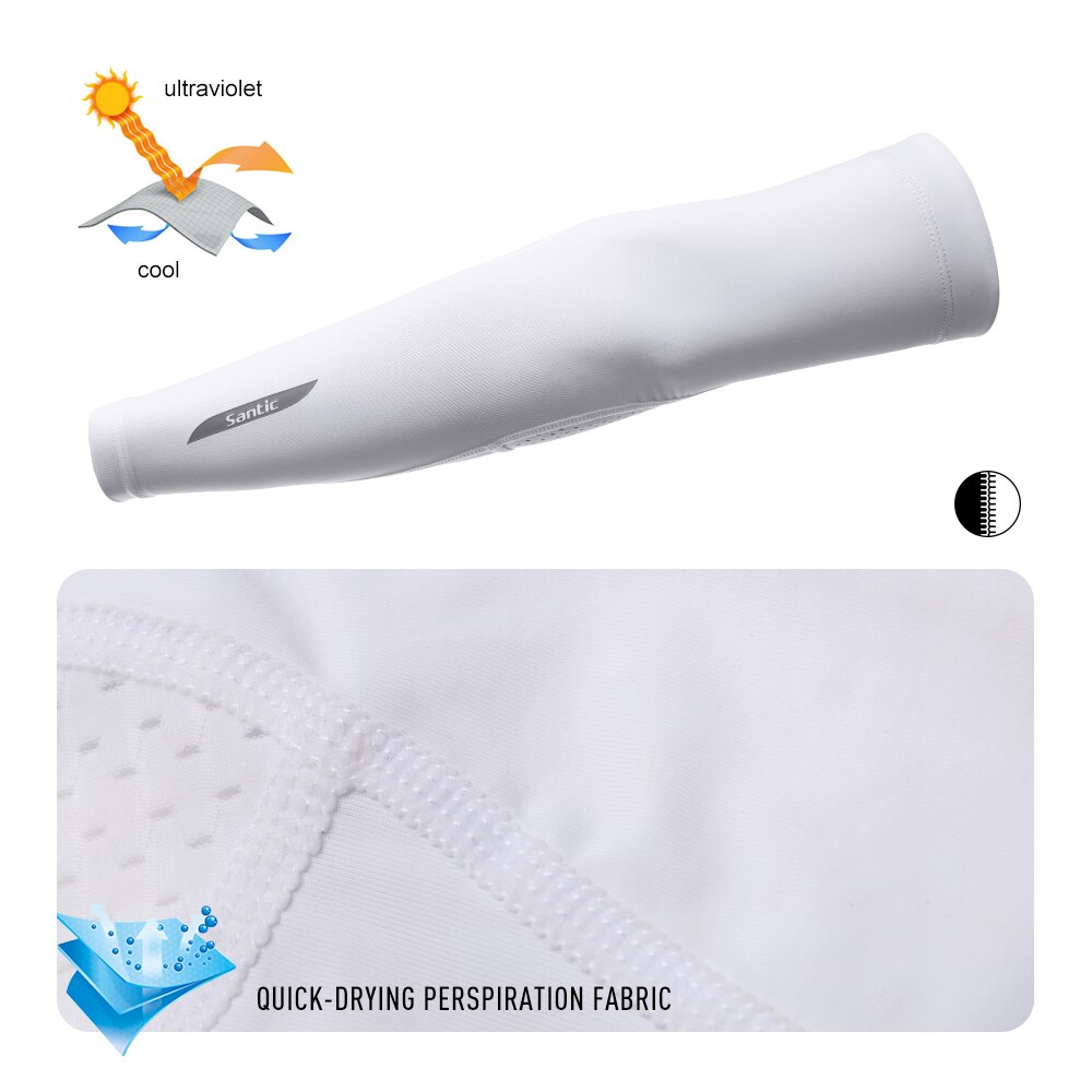 Găng cánh tay đi xe đạp SANTIC K20L8142 chống tia UV bảo vệ thoáng khí nhanh khô dành cho cả nam và nữ